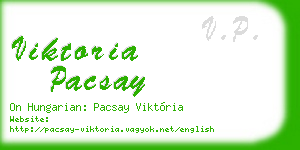 viktoria pacsay business card